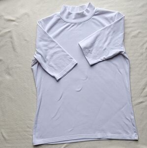 White Turtleneck Top